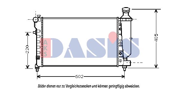 AKS DASIS radiatorius, variklio aušinimas 060035N